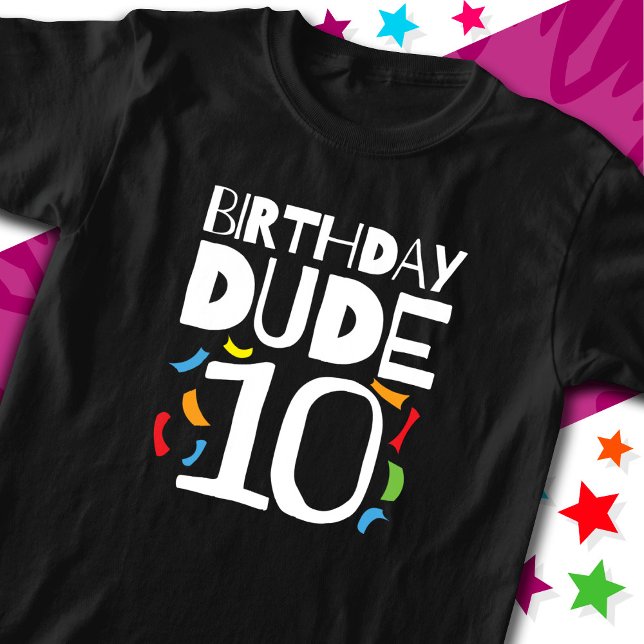 10. Geburtstag 10 Jahre alter Kindergeburtstag Typ T-Shirt (Von Creator hochgeladen)