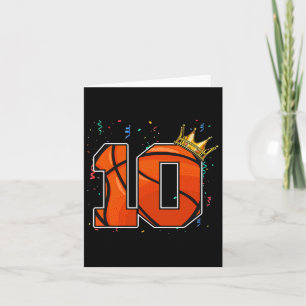 10. Geburtstag Bysketbyll Big Number 10 Year Old B Karte