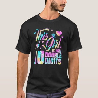 10. Geburtstag dieses Mädchen ist jetzt 10 zweiste T-Shirt