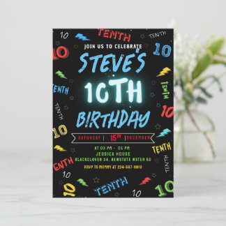 10. Geburtstag Einladung Party