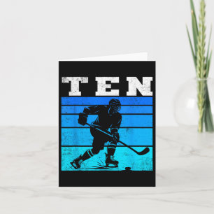 10. Geburtstag Eishockey Boys Ten Hockey Geburtsta Karte