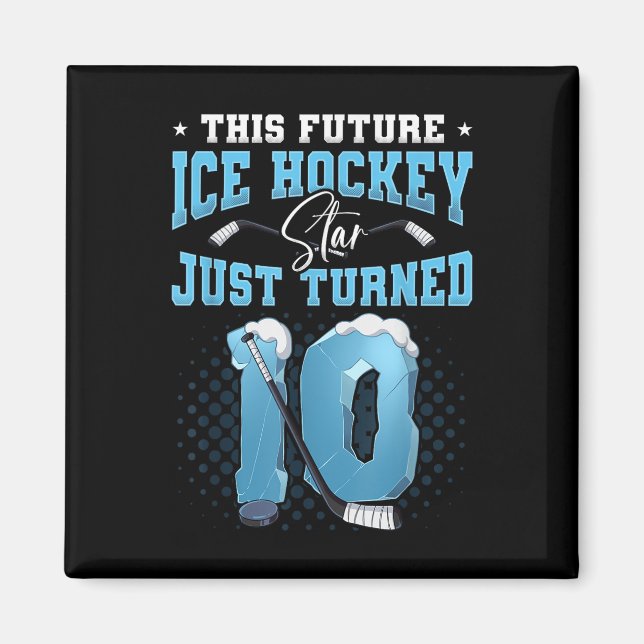 10. Geburtstag Eishockey Magnet (Vorne)