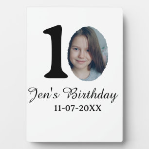 10. Geburtstag Foto kühnen Brief Kindernahrungsdat Fotoplatte