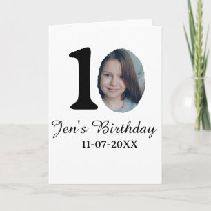 10. Geburtstag Foto kühnen Brief Kindernahrungsdat Karte