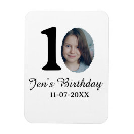 10. Geburtstag Foto kühnen Brief Kindernahrungsdat Magnet