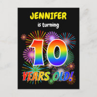 10. Geburtstag - Fun Fireworks, Regenbogen-Look "1