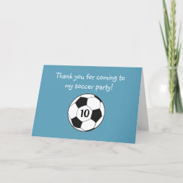 10. Geburtstag Fußball Sportboys Kinder Dankeskarte