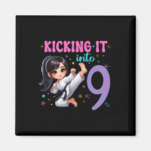 10. Geburtstag Girl-martial Arts Party Karate Taek Magnet