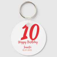 10. Geburtstag Hinzufügen Name Datum Jahr rote Vor