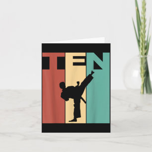 10. Geburtstag Karate Taekwondo Thema 10 Jahre alt Karte