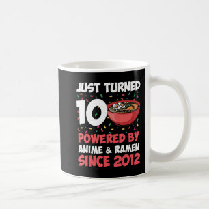 10. Geburtstag Kawaii Anime Ramen 10 Jahre Altes M Kaffeetasse