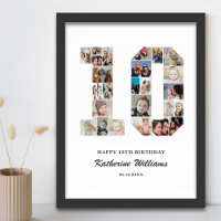 10. Geburtstag Nr. 10 Custom Foto Collage