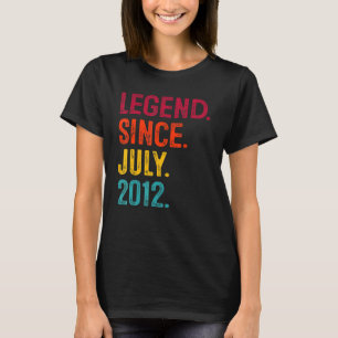 10. Geburtstag seit Juli 2012 10 Jahre alt T-Shirt