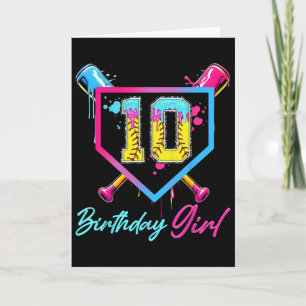 10. Geburtstag Softll Eis Drip 10 Jahre alte Bd Karte