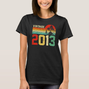 10. Geburtstag Vintag 2013 Retro Boy Girl 10 Jahr T-Shirt