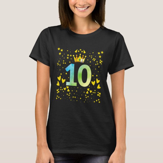10. Geburtstage T-Shirt (Vorderseite)
