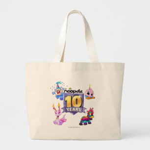 10. Geburtstags-Logo Jumbo Stoffbeutel
