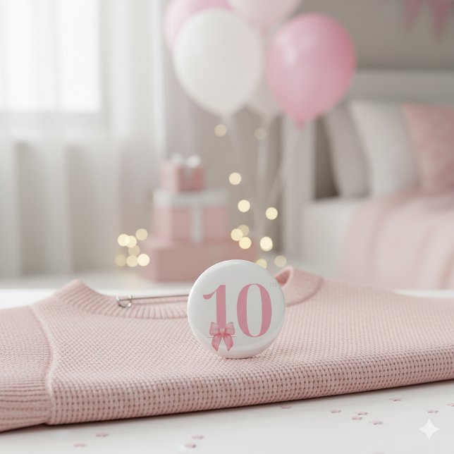 10. Geburtstagskarte Rosa Knopf Button (Von Creator hochgeladen)