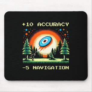 +10 Genauigkeit –5 Navigation Pixel Disc Golf Spie Mousepad