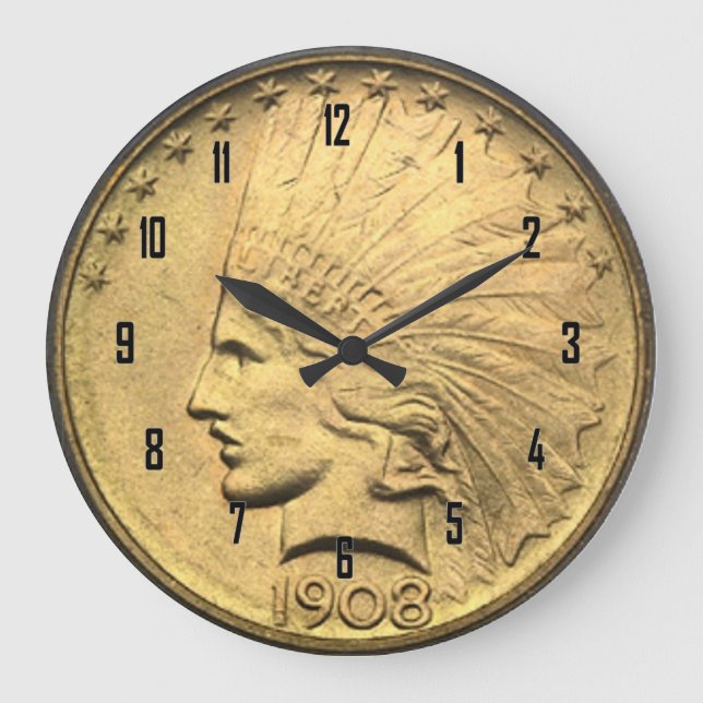 $10 GOLDstück Große Wanduhr (Vorderseite)