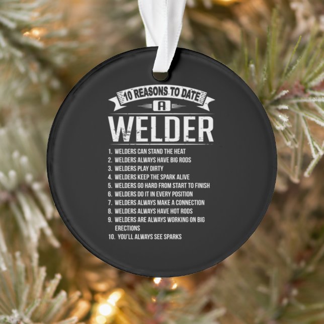 10 Gründe für die Beurteilung eines Schweißers Ornament (Baum)