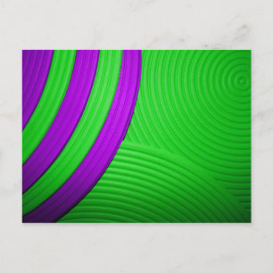 10 Grüne und Lila Postkarte