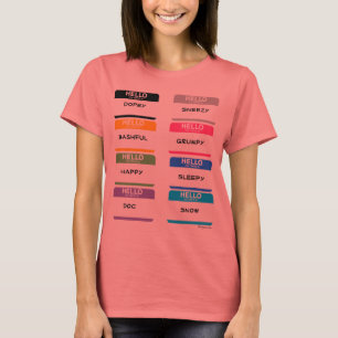 10 hallo mein Name ist Aufkleber-Farbt-shirts T-Shirt