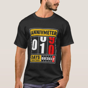 10. Hochzeit Jubiläum für Paare Ehemann Wif T-Shirt