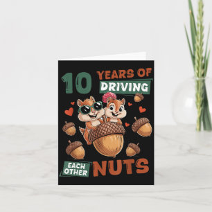 10. Hochzeitsjubiläum 10 Paar Karte