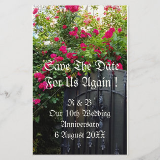 10. Hochzeitsjubiläum Foto Save-the-Date Briefpapier