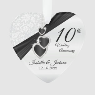 10. Hochzeitsjubiläums-Andenken-Design Ornament