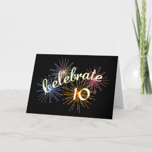 10. Hochzeitstag feiern Karte