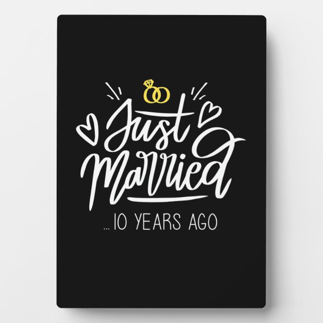  | 10. Hochzeitstag Fotoplatte (Vorderseite)