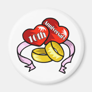 10. Hochzeitstag-Geschenke Magnet