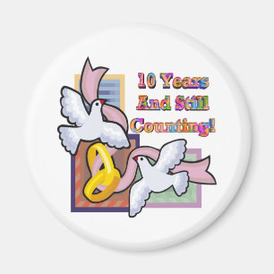 10. Hochzeitstag-Geschenke Magnet