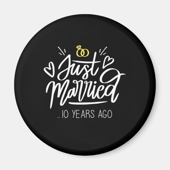  | 10. Hochzeitstag Magnet (Vorne)