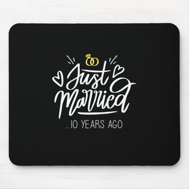 10. Hochzeitstag Mousepad (Vorne)