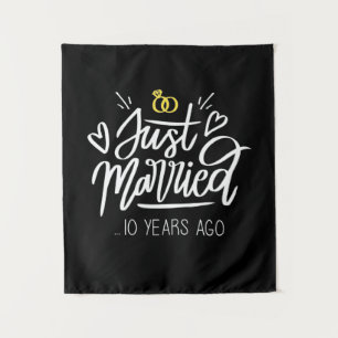    10. Hochzeitstag Wandteppich