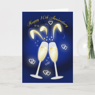 10. Hochzeitstag Zinnene Hochzeit Karte