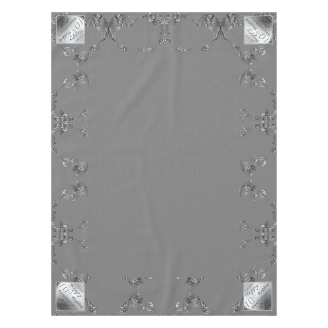 10. HochzeitstagTablecloth Tischdecke (Vorderseite)
