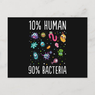 10 Human 90 Bacteria Microbiology Print Geschenk T Postkarte