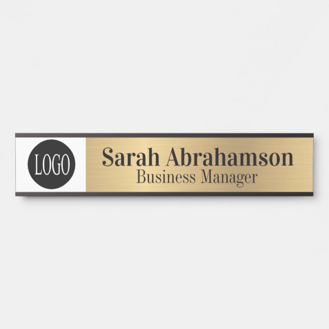 10" Imitate Gold Corporate Business Office Türsign Türschild (Vorderseite )