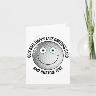 10 individuelle Golfbälle BLAUE AUGEN Happy Face G Karte
