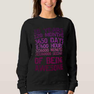 10 Jahre 120 Monate Phantastische Vintage Notlage Sweatshirt