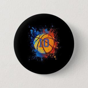 10 Jahre alt 10. Geburtstag Bysketbyll Geschenk fü Button