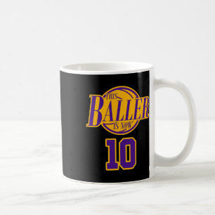 10 Jahre alt Geburtstag Bysketbyll Byller Lila und Kaffeetasse