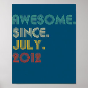 10 Jahre alt Lustig Toll Seit Juli 2012 10. Poster