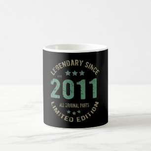 10 Jahre alt Tag 2011 Legende seit 10. Geburtstag Kaffeetasse