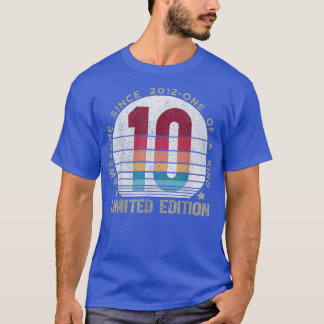 10 Jahre alt Vintag 2012 Retro Limited Edition 10 T-Shirt