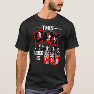 10 Jahre Alte Bike Riders Bmx Geburtstagsparty Dek T-Shirt